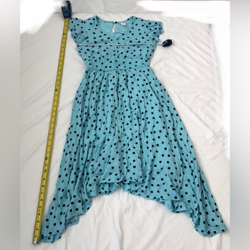blue polka dot dress - Picture 3 of 5